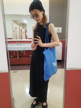 「feepur（フェピュール）のアイテム（ワンピース/ドレス）」を使った、miruuuuさん（レディース・164cm）の夏コーディネート