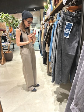 「アイテム（つなぎ/オールインワン）」を使った、miruuuuさん（レディース・164cm）の夏コーディネート