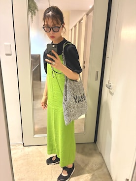 「アイテム（サングラス）」を使った、miruuuuさん（レディース・164cm）の夏コーディネート