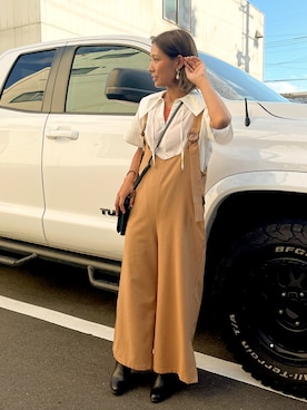 「CRUCE anap（クルーセアナップ）のアイテム」を使った、LittlePanteaさん（レディース・158cm）の秋コーディネート