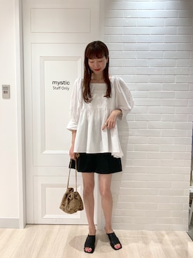「ショーパン」｜「アイテム（スウェットパンツ）」を使った、tsudaさん（レディース・163cm）の夏コーディネート