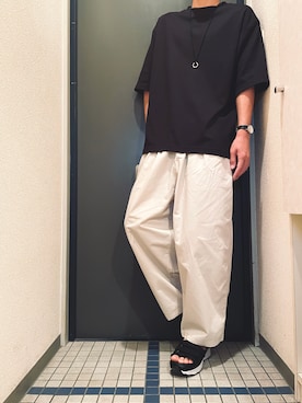 「Lui's（ルイス）のアイテム（シューズ）」を使った、@soranoさん（メンズ・177cm）の夏コーディネート