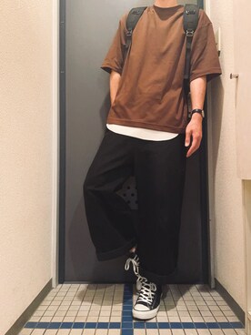 Daniel Wellington ダニエルウェリントン Classic Sheffield Gold 36mmを使ったメンズ人気ファッション コーディネート Wear