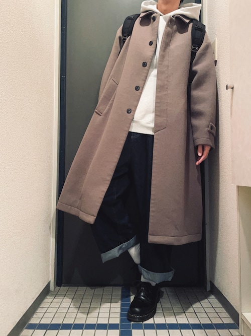 HARE（ハレ）の「ウールBIGステンカラーコート(HARE)（ステンカラー