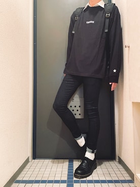 「アイテム（ブーツ）」を使った、@soranoさん（メンズ・177cm）の秋コーディネート