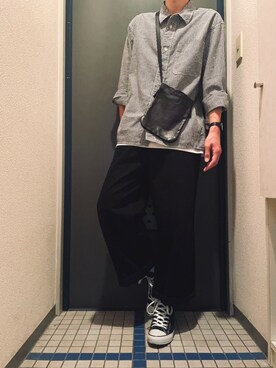 Mhl エムエイチエル のシャツ ブラウスを使ったメンズ人気ファッションコーディネート Wear