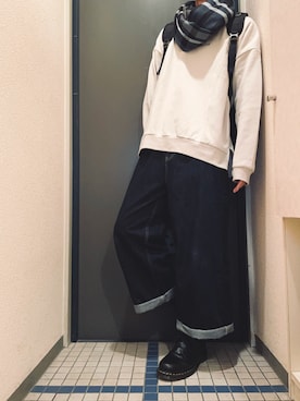 「QUEENHEAD（クイーンヘッド）のアイテム」を使った、@soranoさん（メンズ・177cm）の秋コーディネート