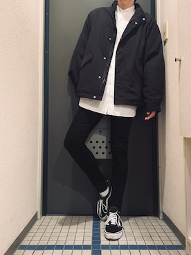 @soranoさんの「VANS ヴァンズ OLD SKOOL オールドスクール VN-0D3HY28 BLACK」を使ったコーディネート