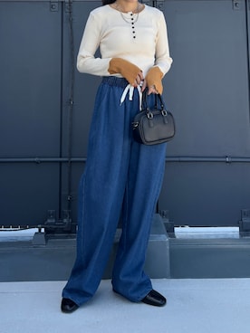 「ISOOK（アイスー）のアイテム」を使った、ISOOKさん（レディース・160cm）の秋コーディネート