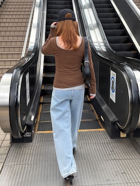 「ISOOK（アイスー）のアイテム」を使った、ISOOKさん（レディース・152cm）の秋コーディネート