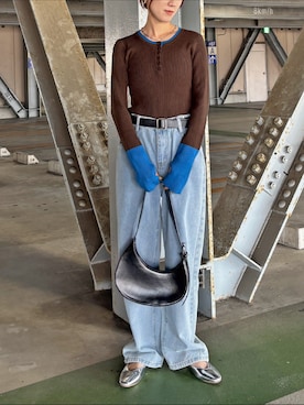 「ISOOK（アイスー）のアイテム」を使った、ISOOKさん（レディース・152cm）の秋コーディネート