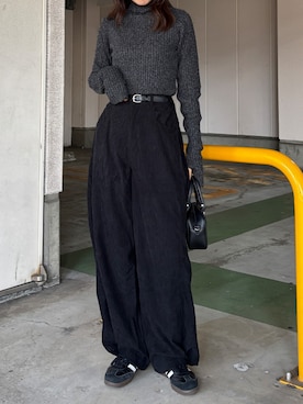 「ISOOK（アイスー）のアイテム」を使った、ISOOKさん（レディース・160cm）の秋コーディネート