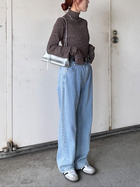 「シルバーバッグ」｜ISOOKさん（レディース・152cm）の秋コーディネート