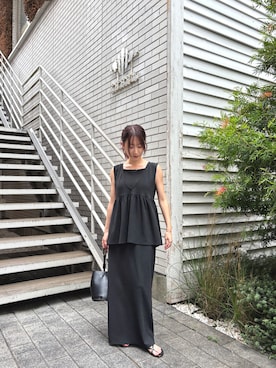「ISOOK（アイスー）のアイテム」を使った、ISOOKさん（レディース・152cm）の夏コーディネート