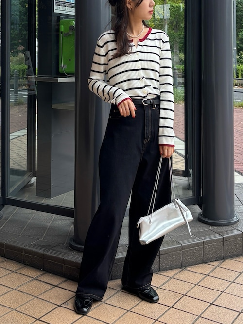 セール】【ISOOK / アイスー】バイカラーボーダーカーディガン セール】【ISOOK / アイスー】バイカラーボーダーカーディガン