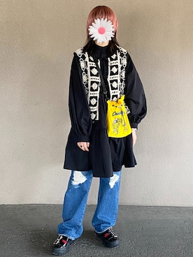 ゆずこしょーぅ。さん(レディース・161cm)の春コーディネート