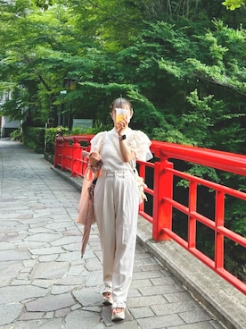 「アイテム（サンダル）」を使った、m♡さん（レディース・142cm）の夏コーディネート