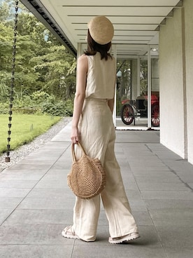 「Lilou（リル）のアイテム」を使った、mii*さん（レディース・155cm）の夏コーディネート