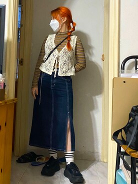 Alice Shekさん(レディース・150cm)の春コーディネート