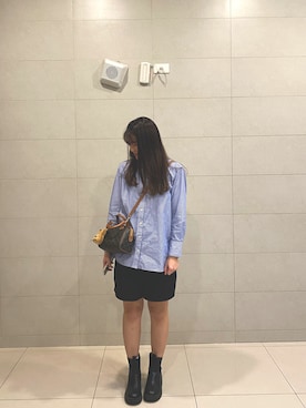 「Dr. Martens（ドクターマーチン）のDr.Martens  CHELSEA BOOT（ブーツ）」を使った、hsinbaさん（レディース・165cm）の冬コーディネート