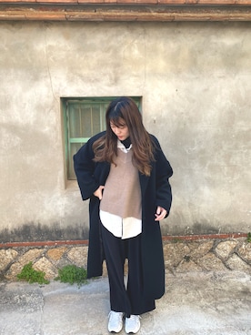 「MANGO（マンゴ）のアイテム（ジャケット/アウター）」を使った、hsinbaさん（レディース・165cm）の春コーディネート