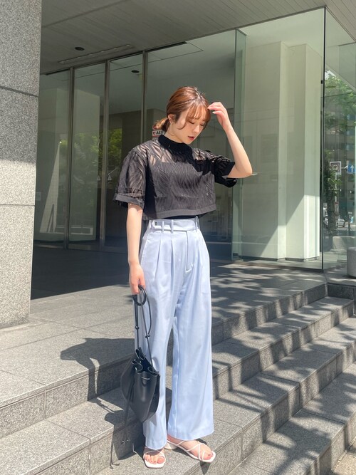 tina jojun 4タック テーパードパンツ