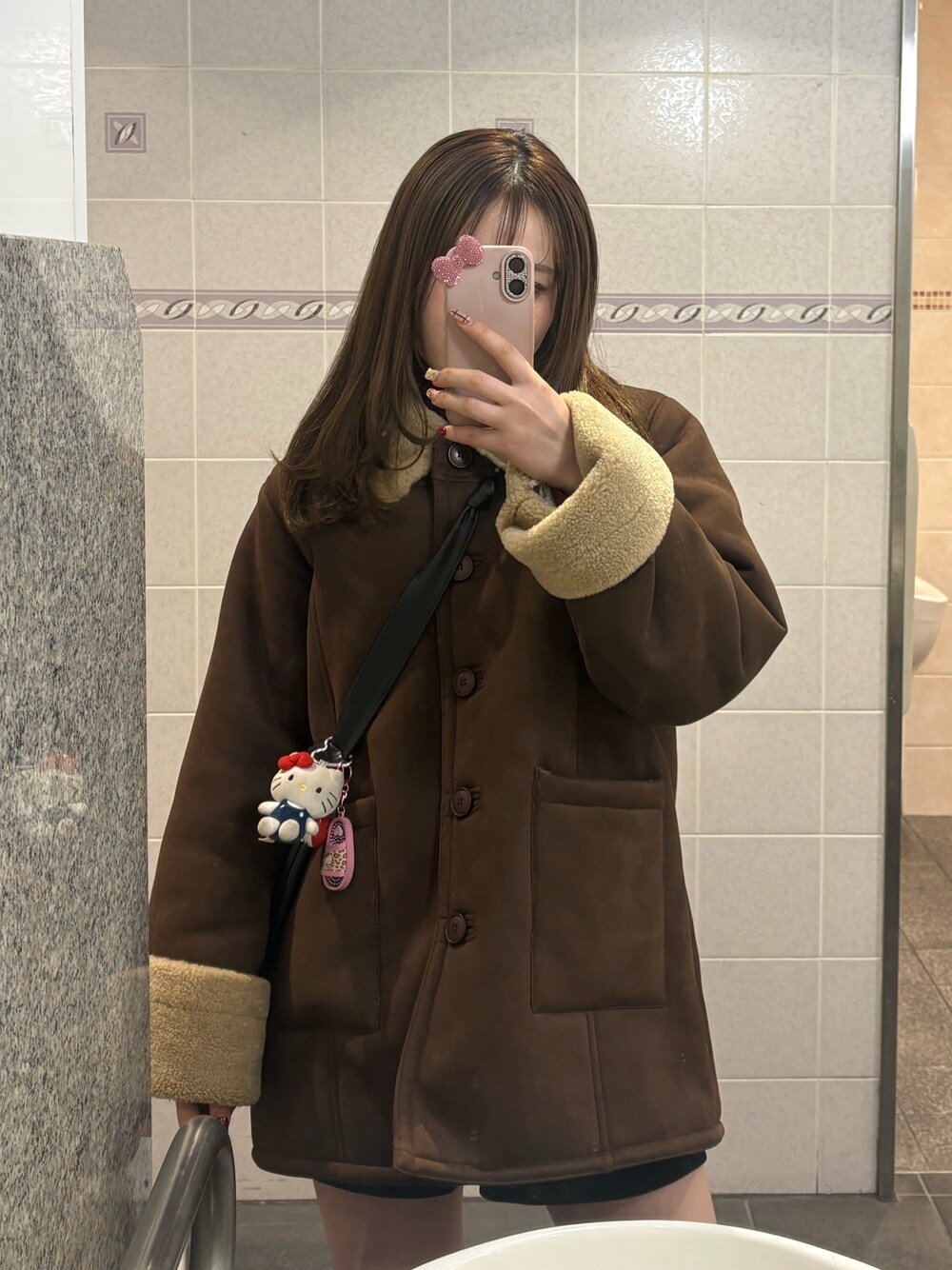 nanamoe モヘアムートンコート