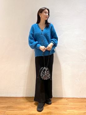 「FREE'S MART（フリーズマート）のアイテム（スラックス）」を使った、Saayaさん（レディース・164cm）の秋コーディネート