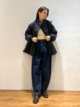 「FREE'S MART（フリーズマート）のアイテム（ダウンジャケット/コート）」を使った、Saayaさん（レディース・164cm）の秋コーディネート