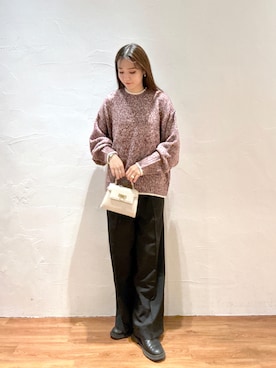 「FREE'S MART（フリーズマート）のアイテム（スラックス）」を使った、Saayaさん（レディース・164cm）の秋コーディネート