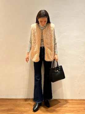 「FREE'S MART（フリーズマート）のアイテム（その他アウター）」を使った、Saayaさん（レディース・164cm）の秋コーディネート