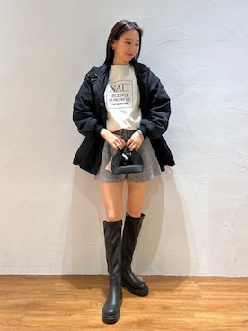 「FREE'S MART（フリーズマート）のアイテム（ダウンジャケット/コート）」を使った、Saayaさん（レディース・164cm）の秋コーディネート