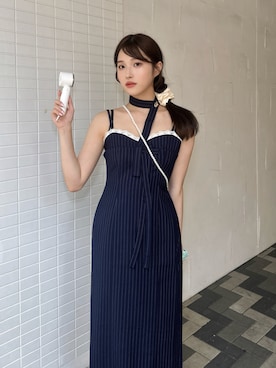 「アイテム（ドレス）」を使った、Lei/美容研究所さん（レディース・158cm）の秋コーディネート