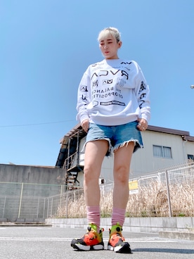 「RVCA（ルーカ）のアイテム」を使った、tomoさん（レディース・160cm）の春コーディネート