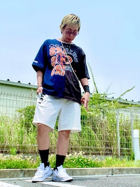 「RVCA（ルーカ）のアイテム」を使った、tomoさん（レディース・160cm）の夏コーディネート