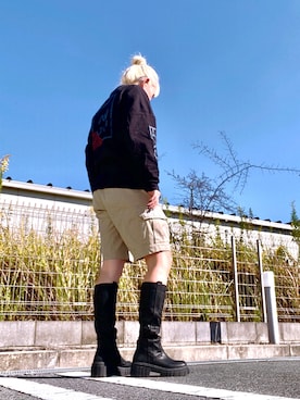 「RVCA（ルーカ）のアイテム」を使った、tomoさん（レディース・160cm）の秋コーディネート