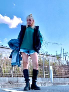 「RVCA（ルーカ）のアイテム」を使った、tomoさん（レディース・160cm）の秋コーディネート