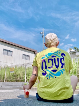 「RVCA（ルーカ）のアイテム」を使った、tomoさん（レディース・160cm）の夏コーディネート