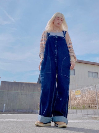 antiqua（アンティカ）の「デニムサロペット（サロペット