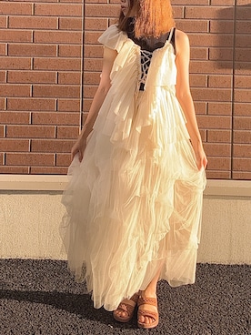 「LA BELLE ETUDE（ラベルエチュード）のアイテム（スカート）」を使った、shio🌙さん（レディース・164cm）の夏コーディネート