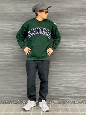 「green label relaxing（グリーンレーベルリラクシング）のアイテム（帽子）」を使った、kimukenさん（メンズ・175cm）の秋コーディネート