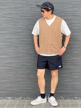 「アイテム（ソックス/靴下）」を使った、kimukenさん（メンズ・175cm）の夏コーディネート