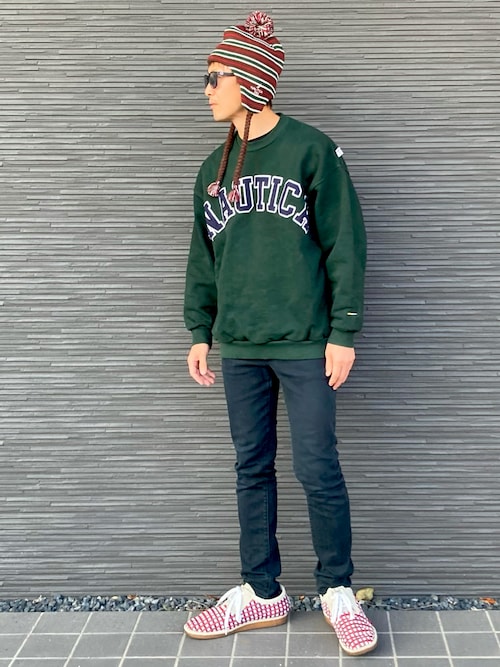 セール】NAUTICA/ノーティカ ビーニー MULTI STRIPE KNTI GUIDE