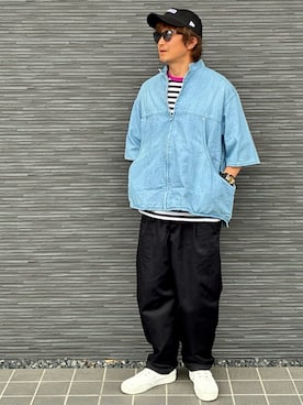 「B.C STOCK（ベーセーストック）のアイテム」を使った、kimukenさん（メンズ・175cm）の夏コーディネート