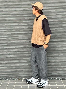 「CAMBIO（カンビオ）のアイテム」を使った、kimukenさん（メンズ・175cm）の秋コーディネート