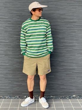 「アイテム（サングラス）」を使った、kimukenさん（メンズ・175cm）の秋コーディネート