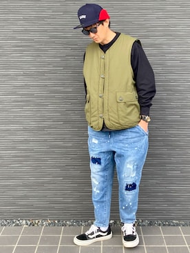 「アイテム（その他アウター）」を使った、kimukenさん（メンズ・175cm）の秋コーディネート