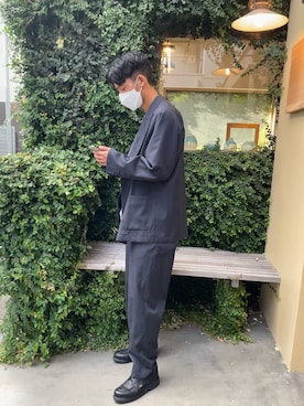 「Steven Alan（スティーブンアラン）のアイテム（テーラードジャケット）」を使った、yuichiroさん（メンズ・183cm）の秋コーディネート