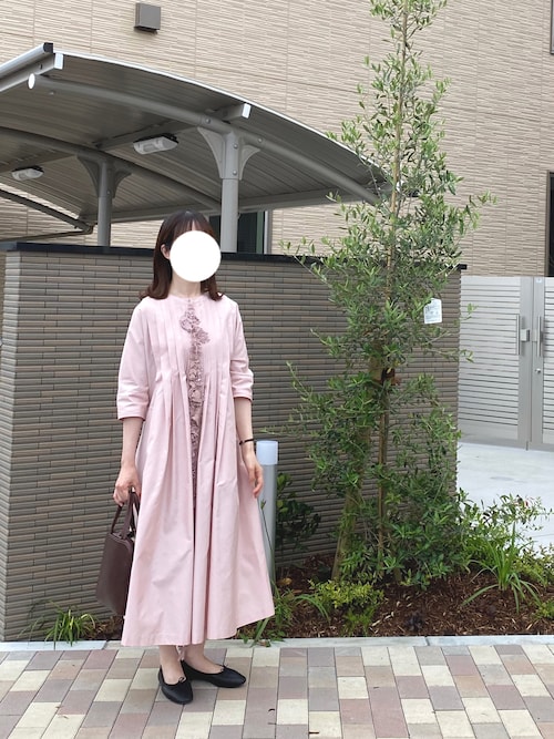 mina perhonen brickワンピース 38 ピンク mina perhonen(ミナ ペルホネン)｜【KIDS】choucho トップス/ピンク の