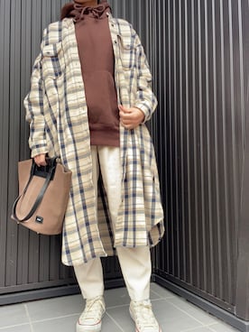 「LASUD（ラシュッド）のアイテム」を使った、MOMOさん（レディース・152cm）の冬コーディネート